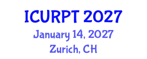 International Conference on Urban, Regional Planning and Transportation (ICURPT) January 14, 2027 - Zurich, Switzerland