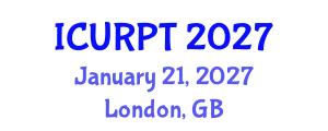 International Conference on Urban, Regional Planning and Transportation (ICURPT) January 21, 2027 - London, United Kingdom
