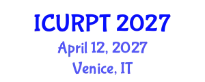 International Conference on Urban, Regional Planning and Transportation (ICURPT) April 12, 2027 - Venice, Italy
