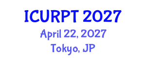 International Conference on Urban, Regional Planning and Transportation (ICURPT) April 22, 2027 - Tokyo, Japan