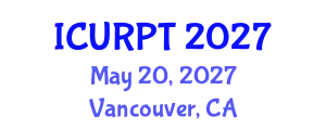 International Conference on Urban, Regional Planning and Transportation (ICURPT) May 20, 2027 - Vancouver, Canada