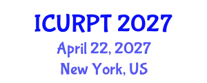 International Conference on Urban, Regional Planning and Transportation (ICURPT) April 22, 2027 - New York, United States