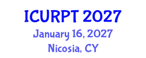 International Conference on Urban, Regional Planning and Transportation (ICURPT) January 16, 2027 - Nicosia, Cyprus