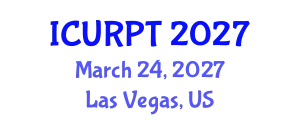 International Conference on Urban, Regional Planning and Transportation (ICURPT) March 24, 2027 - Las Vegas, United States