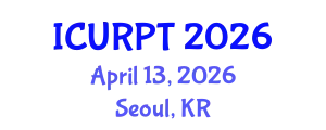 International Conference on Urban, Regional Planning and Transportation (ICURPT) April 13, 2026 - Seoul, Republic of Korea