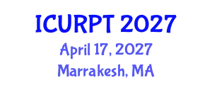 International Conference on Urban, Regional Planning and Transportation (ICURPT) April 17, 2027 - Marrakesh, Morocco