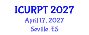 International Conference on Urban, Regional Planning and Transportation (ICURPT) April 17, 2027 - Seville, Spain