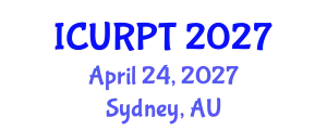 International Conference on Urban, Regional Planning and Transportation (ICURPT) April 24, 2027 - Sydney, Australia