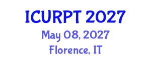 International Conference on Urban, Regional Planning and Transportation (ICURPT) May 08, 2027 - Florence, Italy