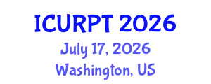 International Conference on Urban, Regional Planning and Transportation (ICURPT) July 17, 2026 - Washington, United States