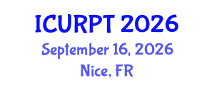 International Conference on Urban, Regional Planning and Transportation (ICURPT) September 16, 2026 - Nice, France