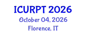 International Conference on Urban, Regional Planning and Transportation (ICURPT) October 04, 2026 - Florence, Italy