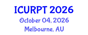 International Conference on Urban, Regional Planning and Transportation (ICURPT) October 04, 2026 - Melbourne, Australia