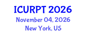 International Conference on Urban, Regional Planning and Transportation (ICURPT) November 04, 2026 - New York, United States