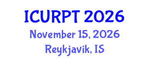 International Conference on Urban, Regional Planning and Transportation (ICURPT) November 15, 2026 - Reykjavik, Iceland