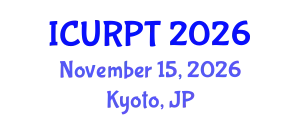 International Conference on Urban, Regional Planning and Transportation (ICURPT) November 15, 2026 - Kyoto, Japan