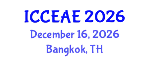 International Conference on Civil, Environmental and Architectural Engineering (ICCEAE) December 16, 2026 - Bangkok, Thailand