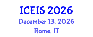 International Conference on Engineering and Industrial Sciences (ICEIS) December 13, 2026 - Rome, Italy