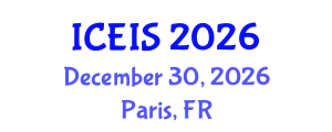 International Conference on Engineering and Industrial Sciences (ICEIS) December 30, 2026 - Paris, France