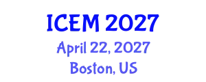 International Conference on Energy Management (ICEM) April 22, 2027 - Boston, United States