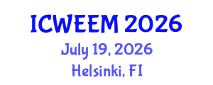 International Conference on Water, Energy and Environmental Management (ICWEEM) July 19, 2026 - Helsinki, Finland