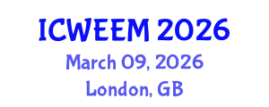 International Conference on Water, Energy and Environmental Management (ICWEEM) March 09, 2026 - London, United Kingdom