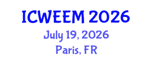 International Conference on Water, Energy and Environmental Management (ICWEEM) July 19, 2026 - Paris, France