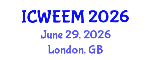 International Conference on Water, Energy and Environmental Management (ICWEEM) June 29, 2026 - London, United Kingdom