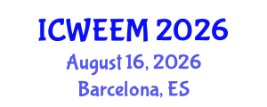 International Conference on Water, Energy and Environmental Management (ICWEEM) August 16, 2026 - Barcelona, Spain
