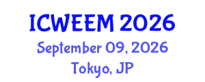 International Conference on Water, Energy and Environmental Management (ICWEEM) September 09, 2026 - Tokyo, Japan