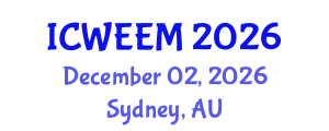 International Conference on Water, Energy and Environmental Management (ICWEEM) December 02, 2026 - Sydney, Australia