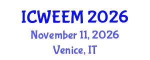 International Conference on Water, Energy and Environmental Management (ICWEEM) November 11, 2026 - Venice, Italy