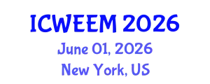 International Conference on Water, Energy and Environmental Management (ICWEEM) June 01, 2026 - New York, United States