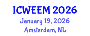 International Conference on Water, Energy and Environmental Management (ICWEEM) January 19, 2026 - Amsterdam, Netherlands