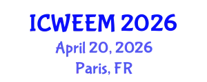 International Conference on Water, Energy and Environmental Management (ICWEEM) April 20, 2026 - Paris, France