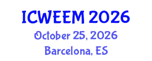 International Conference on Water, Energy and Environmental Management (ICWEEM) October 25, 2026 - Barcelona, Spain