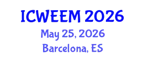 International Conference on Water, Energy and Environmental Management (ICWEEM) May 25, 2026 - Barcelona, Spain