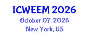 International Conference on Water, Energy and Environmental Management (ICWEEM) October 07, 2026 - New York, United States