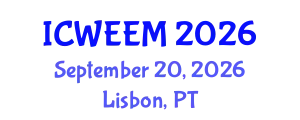 International Conference on Water, Energy and Environmental Management (ICWEEM) September 20, 2026 - Lisbon, Portugal