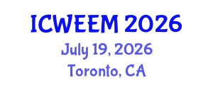 International Conference on Water, Energy and Environmental Management (ICWEEM) July 19, 2026 - Toronto, Canada