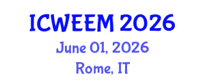 International Conference on Water, Energy and Environmental Management (ICWEEM) June 01, 2026 - Rome, Italy