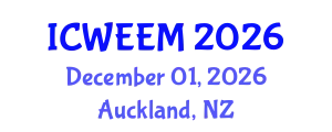 International Conference on Water, Energy and Environmental Management (ICWEEM) December 01, 2026 - Auckland, New Zealand