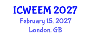 International Conference on Water, Energy and Environmental Management (ICWEEM) February 15, 2027 - London, United Kingdom