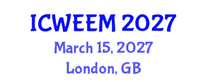 International Conference on Water, Energy and Environmental Management (ICWEEM) March 15, 2027 - London, United Kingdom