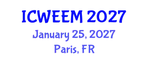 International Conference on Water, Energy and Environmental Management (ICWEEM) January 25, 2027 - Paris, France