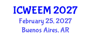 International Conference on Water, Energy and Environmental Management (ICWEEM) February 25, 2027 - Buenos Aires, Argentina