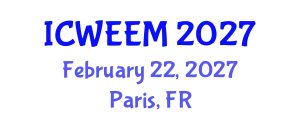 International Conference on Water, Energy and Environmental Management (ICWEEM) February 22, 2027 - Paris, France