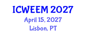 International Conference on Water, Energy and Environmental Management (ICWEEM) April 15, 2027 - Lisbon, Portugal