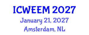International Conference on Water, Energy and Environmental Management (ICWEEM) January 21, 2027 - Amsterdam, Netherlands