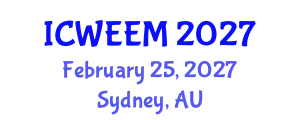 International Conference on Water, Energy and Environmental Management (ICWEEM) February 25, 2027 - Sydney, Australia